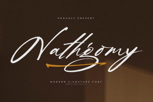 A Professional Review of Nathgomy: A Flowing Handwritten Font