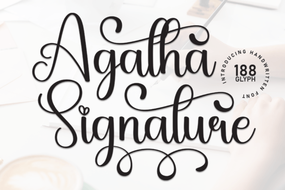 Agatha Signature: An Elegant Handwritten Font for Modern Branding