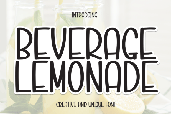 Beverage Lemonade: A Script Font for Editorial Warmth