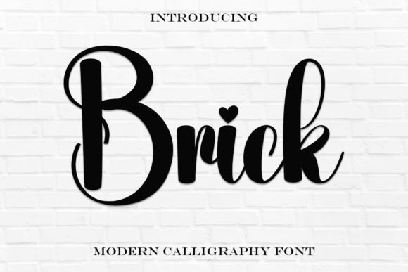 Brick: A Handwritten Font for Distinct Digital Branding