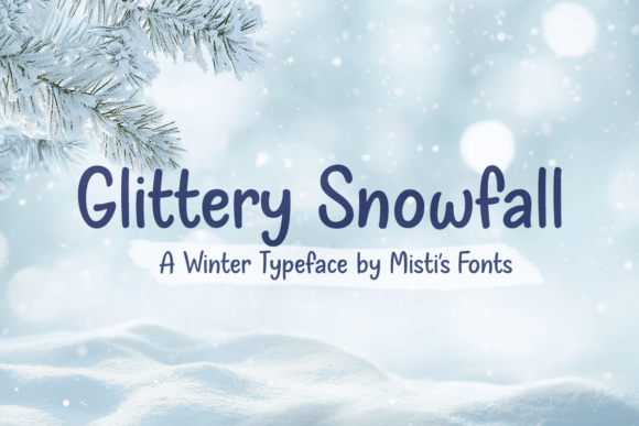 Enhancing Digital Projects with the Glittery Snowfall Font