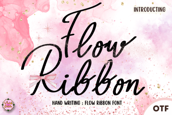 Flow Ribbon: A Festive Script Font for Authentic Branding