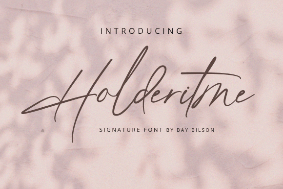 Holderitme: The Scroll-Stopping Script Font for Marketing