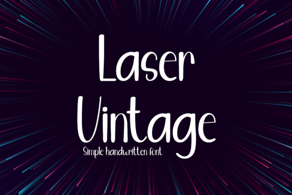 Laser Vintage: A Handwritten Font for Editorial Personality