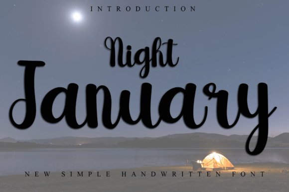 Night January: A Handwritten Font for Modern Marketing