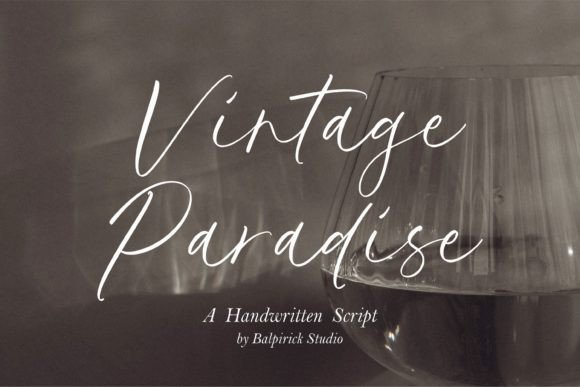 Vintage Paradise: The Font that Makes Your Business Feel Like Home