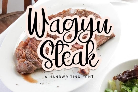 Wagyu Steak Font: A Delicate Typeface for Digital Craft