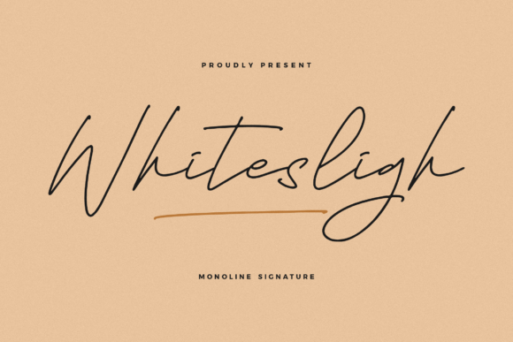 Whitesligh: A Signature Script Font for Your Brand